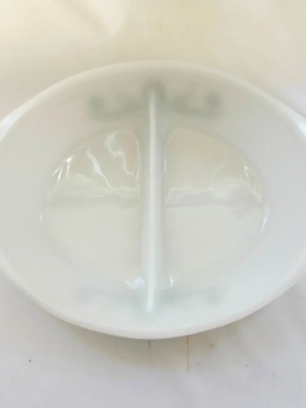 DISH, GLASSBAKE Cir, 1961, Divided, Serving, VINTAGE By Jannette Glass, Co